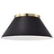Nuvo Dover 3-Light Large Flush Mount - Black with Vintage Brass 60/7420 - alternate 4